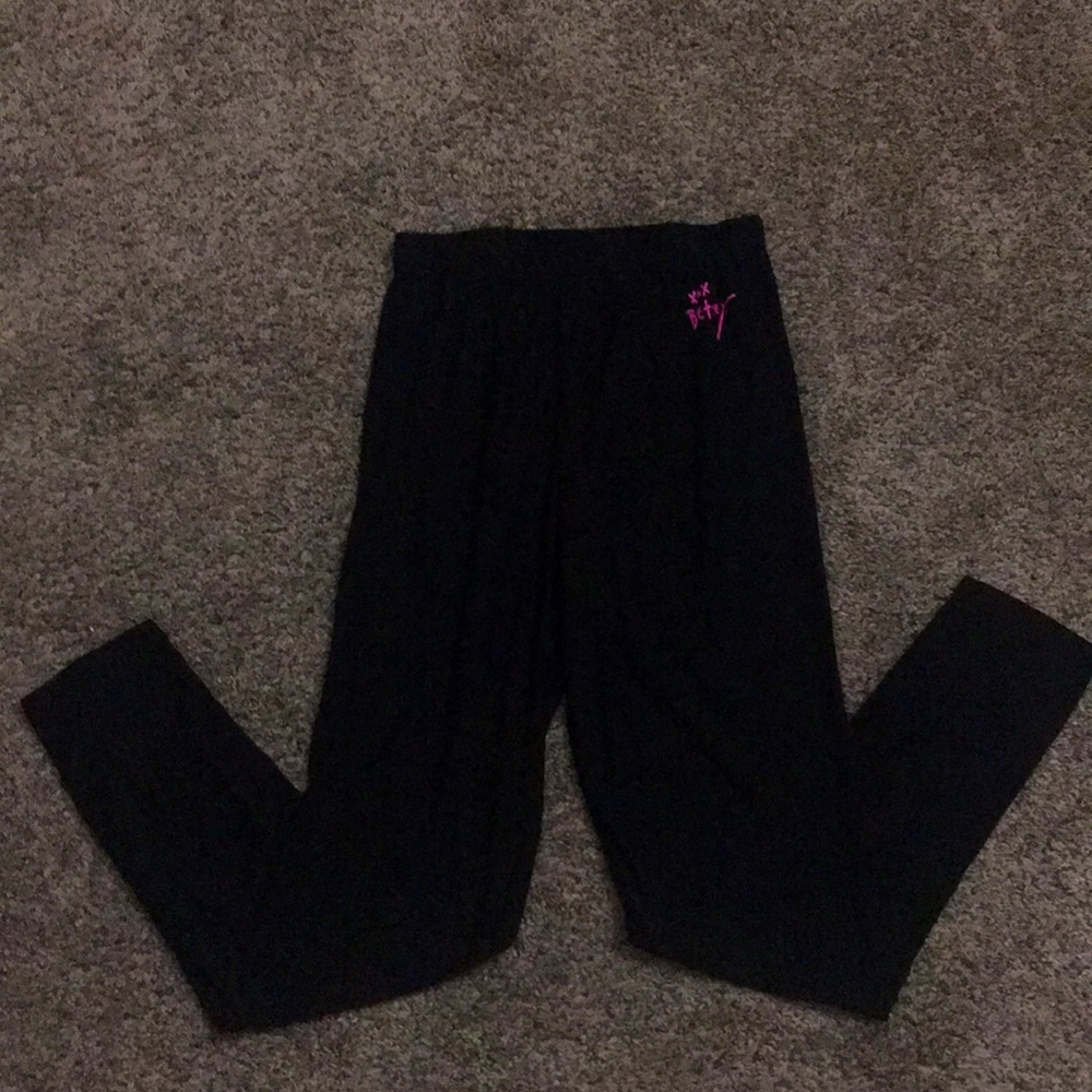 Betsey Johnson Black Leggings